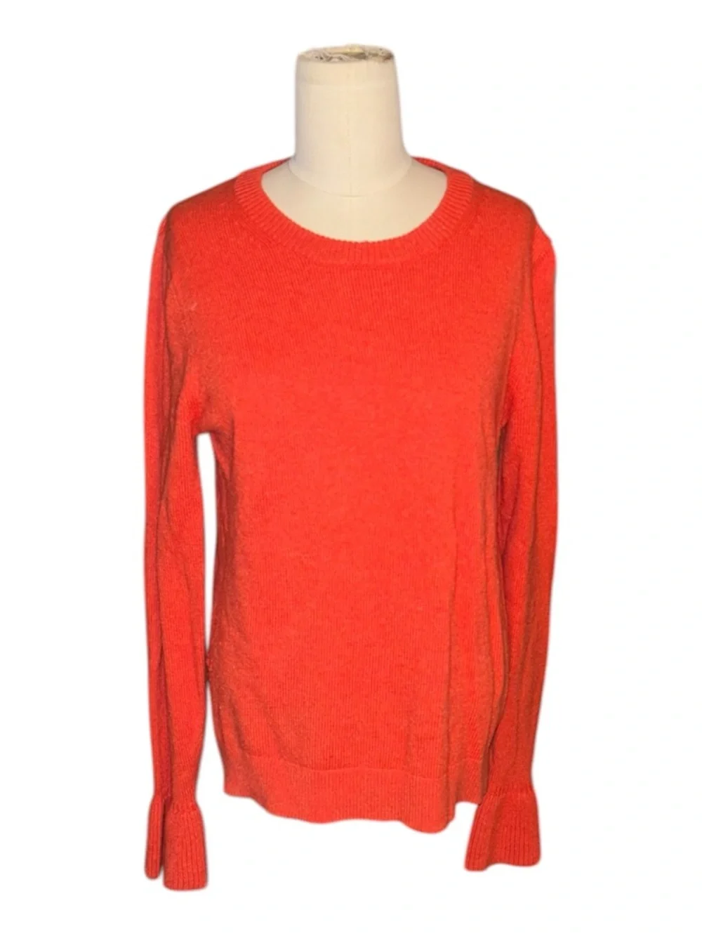 J. Crew Classic Crewneck Orange Women's Sweater